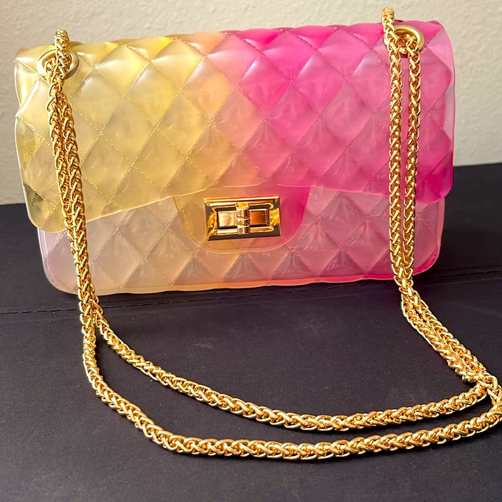 Pink & Yellow Purse